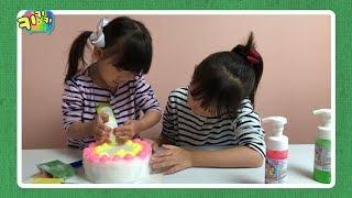 키키키TV 138회 | 거품물감 케이크 만들기 / 율린타임