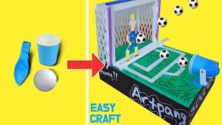 미니 축구 게임기 만들기! 조현우골키퍼와 페널트킥대결??  HOW TO CRAFT FOOTBALL GAME FOR KIDS