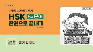HSK 6급 단어 한권으로 끝내기 DAY 30